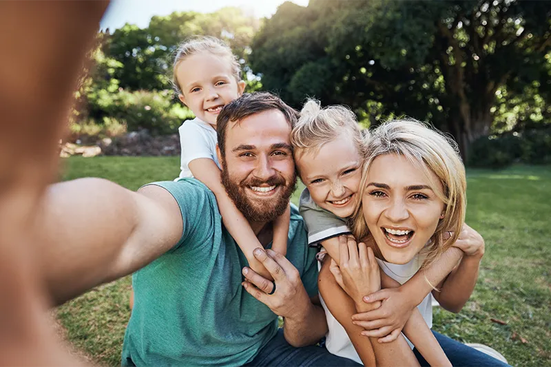 Happy family photo