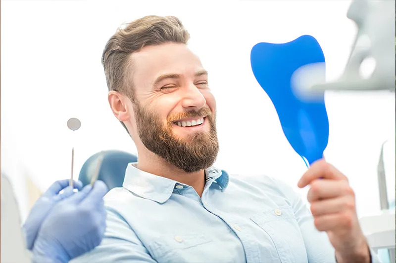 man smiling