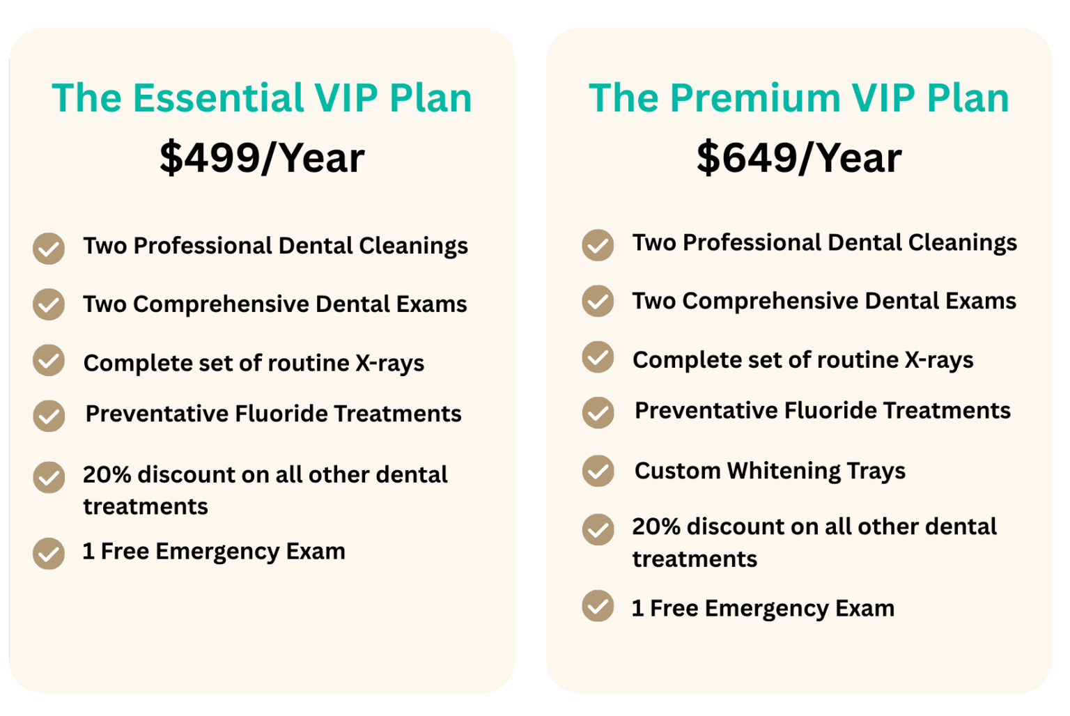 VIP Plan - Spring Hope Family Dentistry