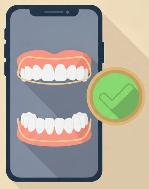 At-home clear aligner monitoring on a smartphone app