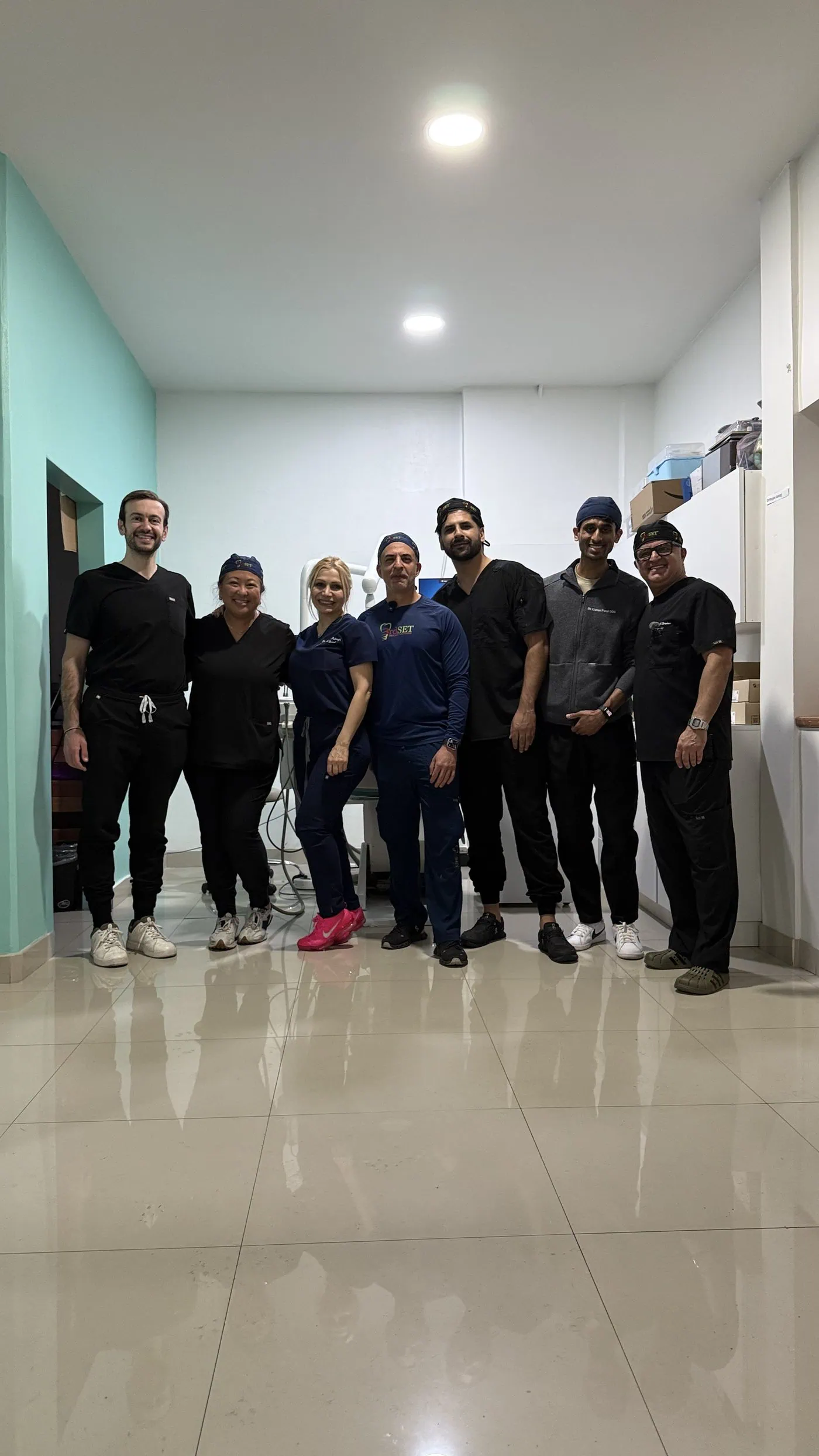 Dr. Elie Abboud with his 3rd Set implant surgical training group