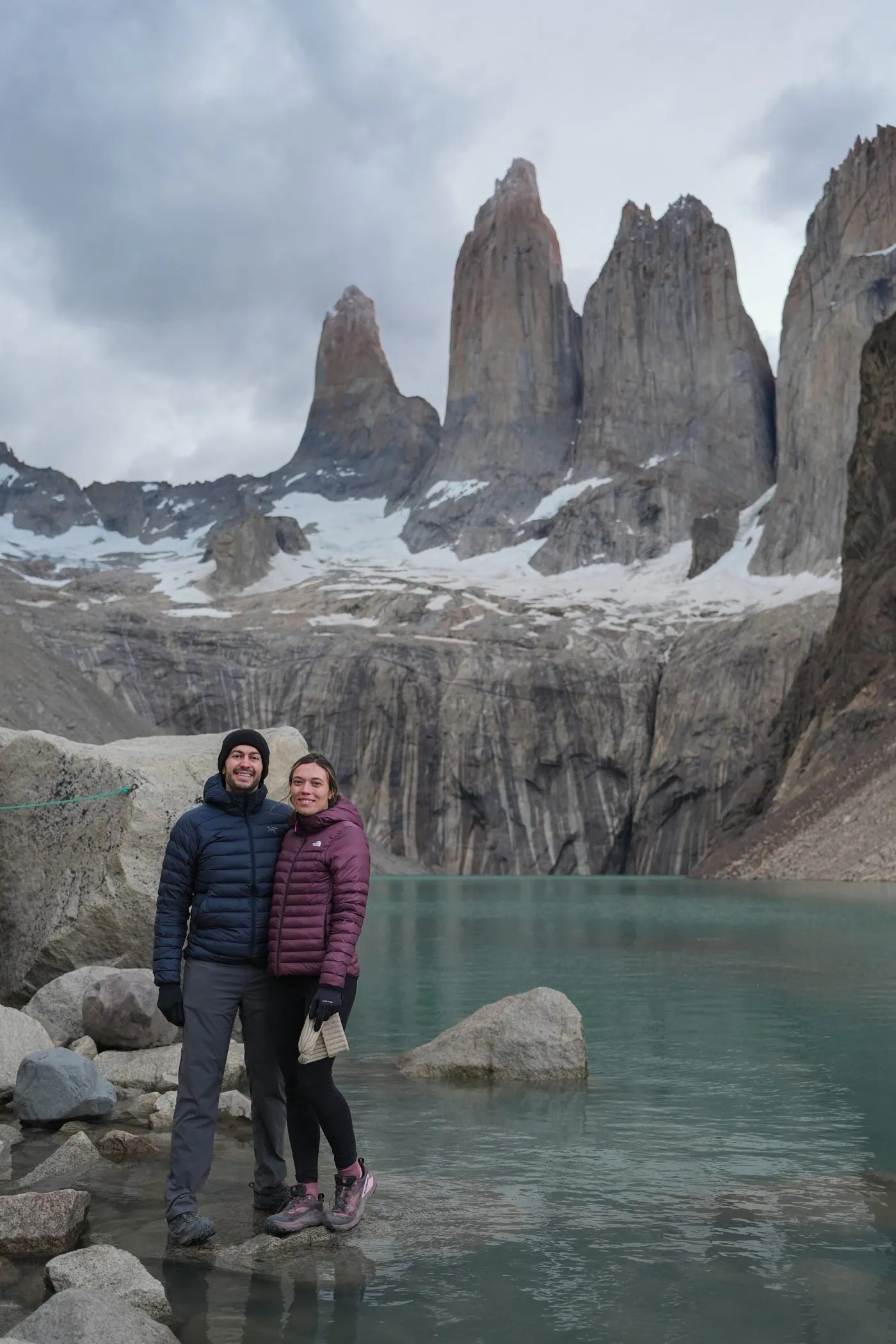 Dr. Elie Abboud and his fiancée Maria hiking in Patagonia