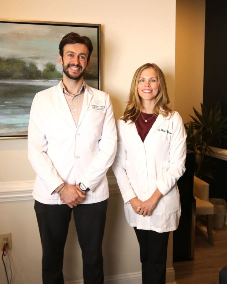 Dr. Elie Abboud and Dr. Hilary Patterson, the dentists at Spring Hope Family Dentistry