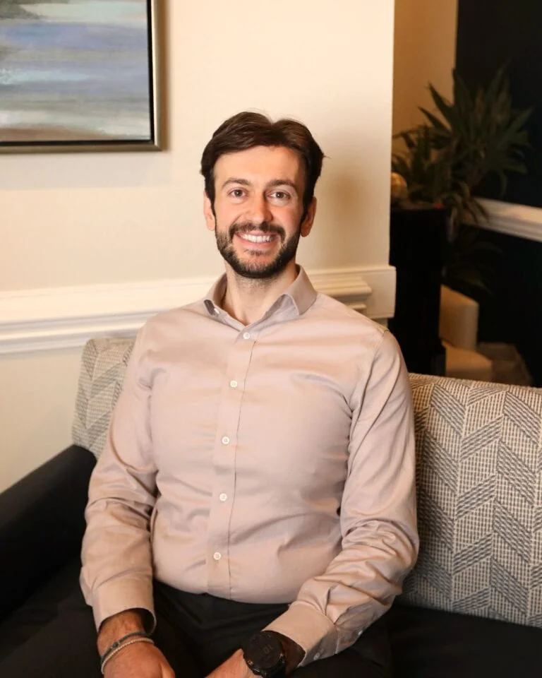 Dr. Elie Abboud in the Spring Hope Family Dentistry lounge